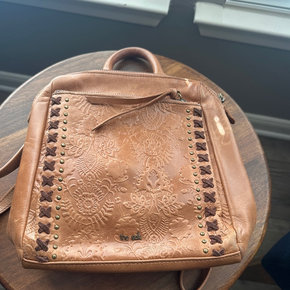 Rustic purse backpack